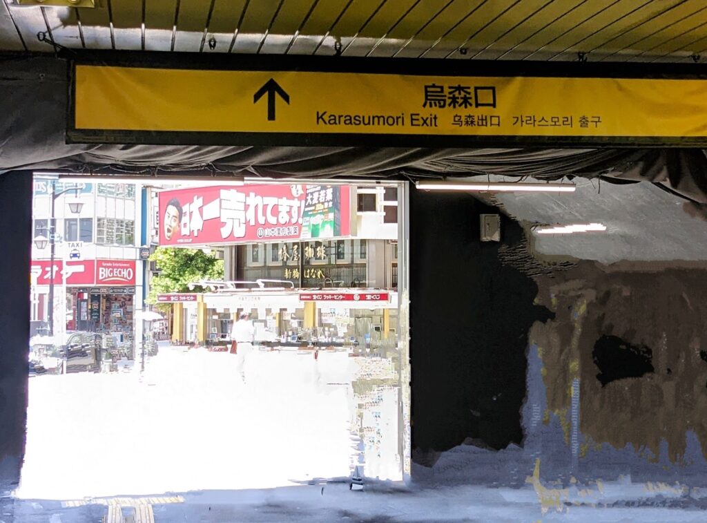 photo of shinbashi sta. karasumoriguchi exit